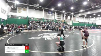 102 lbs Consi Of 16 #1 - Jack Borowiec, Msgr Farrell vs Thomas Looby, Brewster