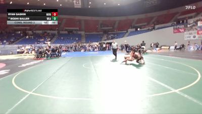 3A Boys 190 lbs Cons. Round 3 - Bodhi Baller, Willamina Boys vs Ryan Gaskin, North Valley Boys