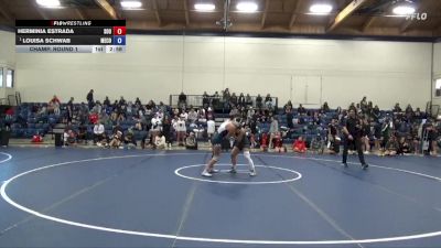 124 lbs Champ. Round 1 - Louisa Schwab, Menlo College vs Herminia Estrada, Southern Oregon University