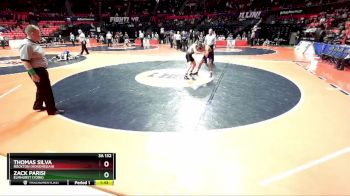 3A 132 lbs Quarterfinal - Zack Parisi, Elmhurst (York) vs Thomas Silva, Rockton (Hononegah)