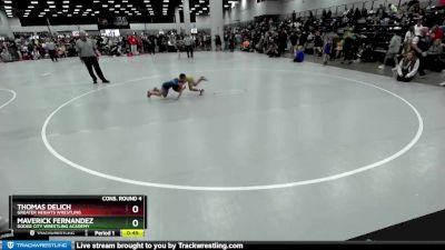 56 lbs Cons. Round 4 - Maverick Fernandez, Dodge City Wrestling Academy vs Thomas Delich, Greater Heights Wrestling