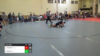 132 lbs Quarterfinal - Jadon Zimmer, HS Short Time vs Bryce Sears, HS Team Gotcha