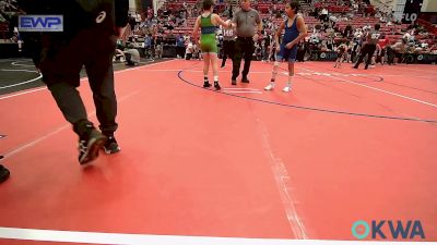 100 lbs Quarterfinal - Elijah Armenta, Juic3 Acad3my vs Kystin Sherman, Wichita Blue Knights