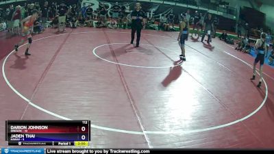 112 lbs Placement Matches (8 Team) - Darion Johnson, Oregon vs Jaden Thai, Hawaii