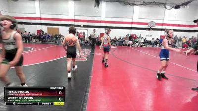 80 lbs Semifinal - Ryker Mason, Lexington Youth Wrestling Club vs Wyatt Johnson, Platte County Youth Wrestling