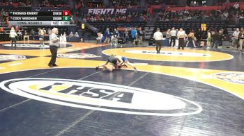 2A 106 lbs Cons. Round 2 - Cody Weidner, Bethalto (Civic Memorial) vs Thomas Emery, Arlington Heights (St. Viator)