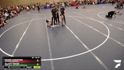 45-47 lbs Champ. Round 1 - Daxon Cabanting, Rum River Wrestling vs Elliott Wilkie, White Bear Lake Youth Wrestling