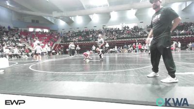 43 lbs 3rd Place - Tyler Korb, Vinita Kids Wrestling vs Jhett Price, Raw Wrestling Club