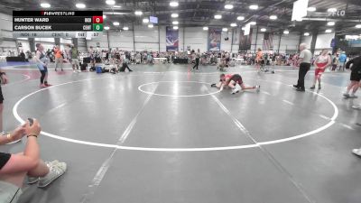 100 lbs Rr Rnd 3 - Hunter Ward, Indiana Outlaws Maroon vs Carson Bucek, Central PA