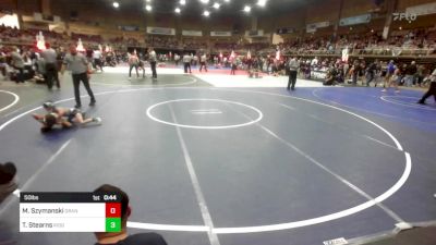 50 lbs Rr Rnd 3 - Miles Szymanski, Grandview Wolves WC vs Teagan Stearns, Ridge WC