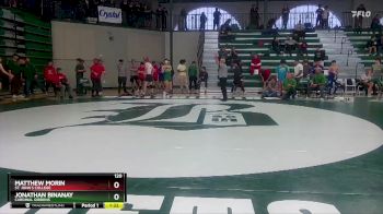 120 lbs Champ. Round 1 - Matthew Morin, St. John`s College vs Jonathan Binanay, Cardinal Gibbons