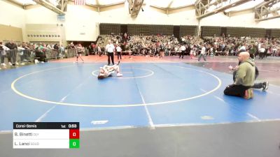 82-J lbs Consolation - Blake Binetti, Olympic vs Lucas Lanci, Souderton Youth Wrestling