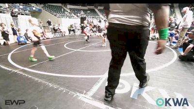46 lbs Rr Rnd 3 - Roland Beisel, Team Tulsa RED vs Greyson Summitt, Oklahoma Strong- White 9U