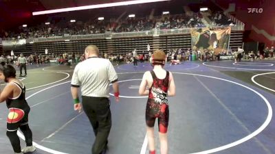 98 lbs Quarterfinal - Tripton James, Lusk Rawhide Wrestling vs Christopher Vigil-Hernandez, Valley Wc