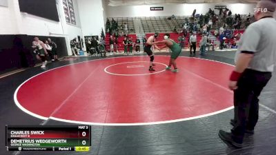 285 lbs Cons. Round 1 - Demetrius Wedgeworth, George Washington vs Charles Swick, Eaglecrest B