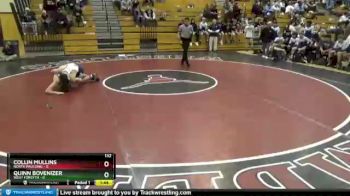 132 lbs Quarterfinals (8 Team) - Collin Mullins, North Paulding vs Quinn Bovenizer, West Forsyth