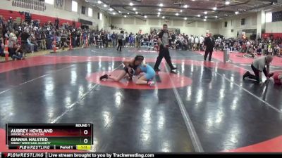 105 lbs Round 1 - Gianna Halsted, Sebolt Wrestling Academy vs Aubrey Hoveland, Immortal Athletics WC