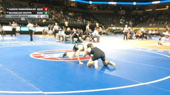 138 Class 2 lbs Champ. Round 1 - Maximilian Kruppe, Ste. Genevieve vs Carson Vandoremalen, Excelsior Springs