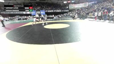 Boys 1B/2B 144 3rd Place Match - Keenan Denison, Tonasket vs Anthony Luton, White Swan