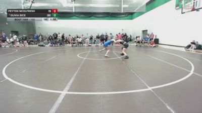 110 lbs Champ. Round 1 - Olivia Bice, UWC vs Peyton McElfresh, Prodigy Wrestling