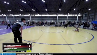 71-76 lbs Round 1 - Delaina Baumgarner, Small Town Wrestling vs Zariya Martinez, Idaho Gold