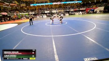 130 lbs Champ. Round 1 - Benson Mishler, South Anchorage High School vs LUKAS NUXALL, Chugiak High School