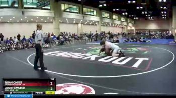 195 lbs Round 6 (8 Team) - Noah Onkst, Diamond Fish Pink vs Josh Hemsted, Iowa Gold