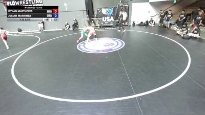 132 lbs Dylan Matthews, NAWA - North Area Wrestling Association vs Julian Martinez, CVWA - Central Valley Wrestling Association