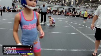 78 lbs Finals (2 Team) - Avery Mancini, Buccaneers WC vs Kelly  Zacherl, Kraken Dream Crushers