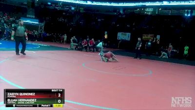 106-5A Quarterfinal - Elijah Hernandez, Central - Grand Junction vs Zaidyn Quinonez, Pomona