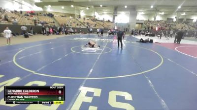 65 lbs Quarterfinal - Christian Whitted, Champion`s Path vs Genarro Calderon, Wildcats Wrestling