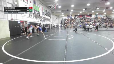 175 lbs Cons. Round 1 - Eddie Flores, Littlerock vs Alfredo Martinez, Rialto