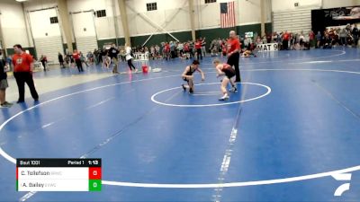 90 lbs Champ. Round 1 - Aj Bailey, Elkhorn Valley Wrestling Club vs Cade Tollefson, Big Red Wrestling Club