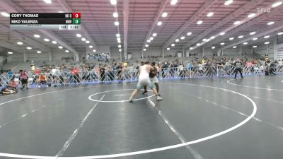 220 lbs Rr Rnd 2 - Cory Thomas, NC United Select - HSB vs Niko Valenza, University Hawks Wrestling Club - HSB