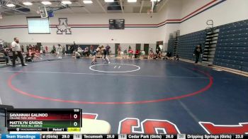 100 lbs Round 5 - Mattilyn Givens, Prosper Rock Hill (Girls) vs Savannah Galindo, College Park (Girls)
