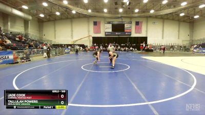 165 lbs Quarterfinal - Tallulah Powers, Berlin/New Lebanon vs Jade Cook, Corning-Painted Post