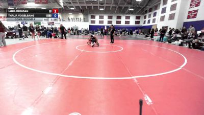 131 lbs Cons. Round 4 - Jania Dunigan, Schreiner University vs Thalia Vogelsang, Colorado Mesa University