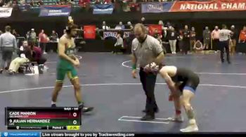 141 lbs Cons. Semi - Cade Manion, Oklahoma City vs 9 Julian Hernandez, Life