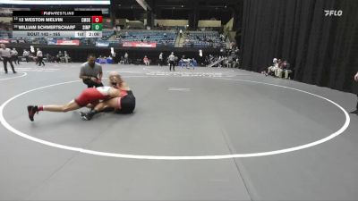 165 lbs Cons. Round 1 - William Schwertscharf, Simpson vs 12 Weston Melvin, Cumberlands