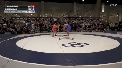 92 kg Champ. Rd Of 64 - Conor Delaney, NJRTC vs Andrew Reall, Bears Wrestling Club