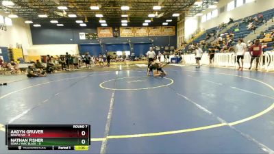 120 lbs Round 7 (8 Team) - Nathan Fisher, SOWA / HWC BLACK vs Aadyn Gruver, Braves WC