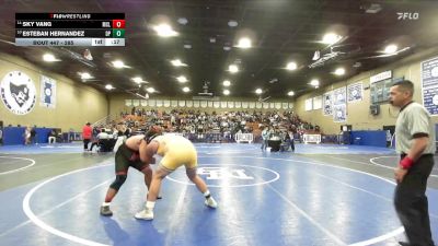 285 lbs Cons. Semi - Sky Vang, McLane vs Esteban Hernandez, Dos Palos