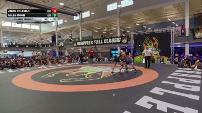 185 lbs Champ. Round 1 - Aiden Coleman, Unattached vs Miles Moon, Unattached
