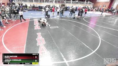 120 lbs Champ. Round 1 - Alex Matusik, Reardan vs Adrian Corrales, Pullman