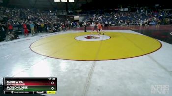 4A 126 lbs Cons. Round 2 - Jackson Losee, Graham-Kapowsin vs Andrew Cai, Newport (Bellevue)