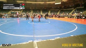 135 lbs Consolation - Paytyn Brenner, Alta Aurelia vs Elizabeth Thomas, Edwardsville Wrestling Club
