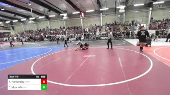 132 lbs Round Of 16 - Alex Hernandez, Evwc vs Cruz Moncada, Central High School Warriors