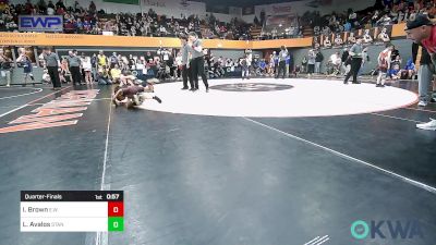 55 lbs Quarterfinal - Isaiah Brown, Elgin Wrestling vs Liam Avalos, Standfast OKC