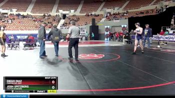 D2-120 lbs Cons. Round 1 - Diego Diaz, Canyon Del Oro vs Josh Spitzberg, Cactus Shadows