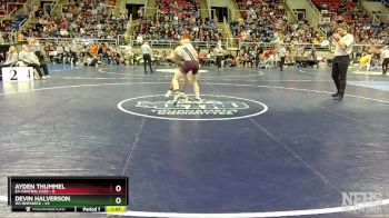 152 lbs Quarterfinal - Devin Halverson, W1-Bismarck vs Ayden Thummel, E4-Central Cass